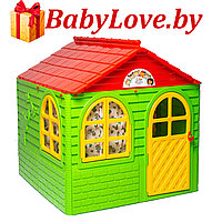 Детский игровой пластиковый домик Долони Doloni 025500/3 со шторками для дома и улицы