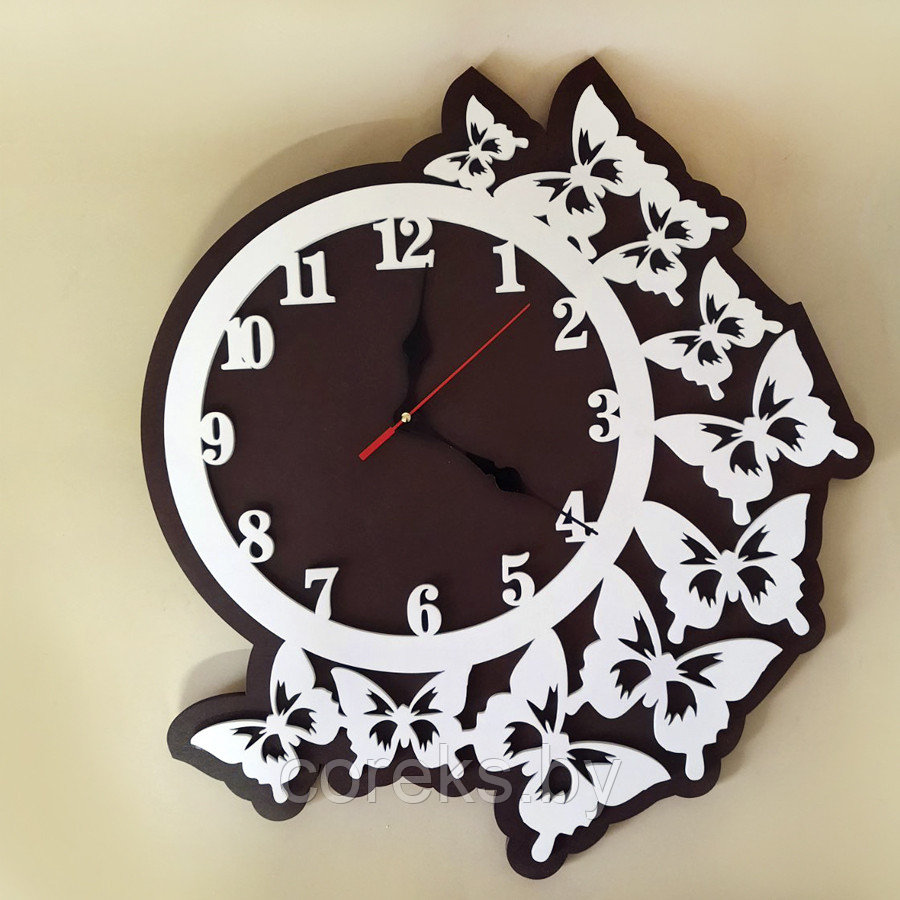 Часы настенные "Бабочки" №17 (Диаметр 50 см)