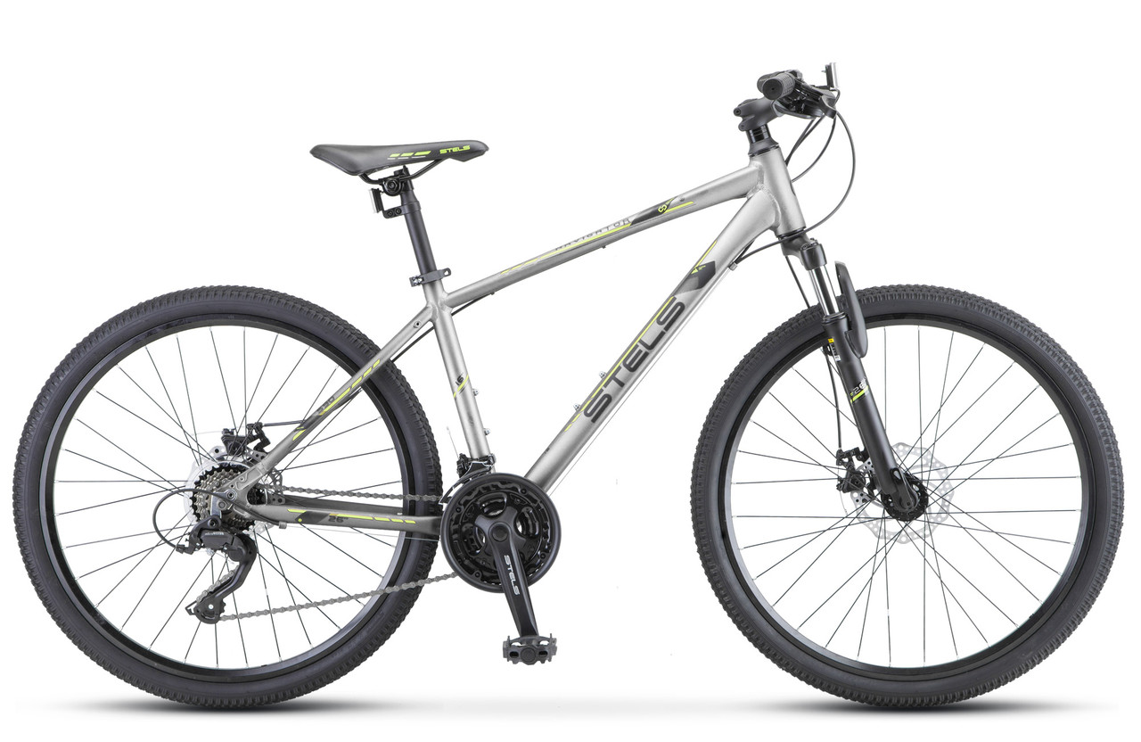 Stels Navigator 590 MD 26" K010 серый-салатовый