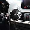 Автодержатель+беспроводная зарядка Hoco CA48, зажим, присоска,цвет: черный, фото 4