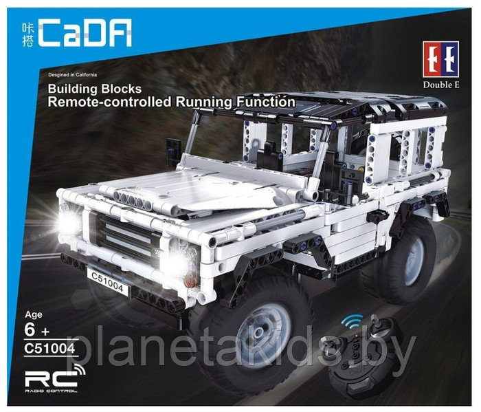 Конструктор CaDa Technic Джип Land Rover на радиоуправлении, 533 детали, аналог Лего Техник C51004W - фото 4 - id-p168318136