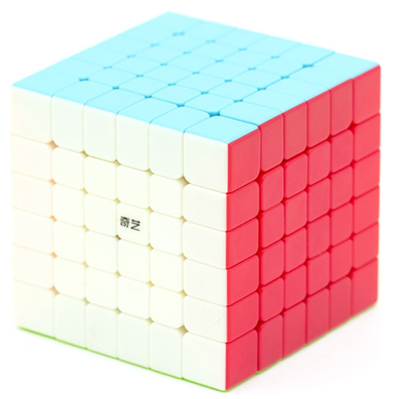 Кубик MoFangGe 6x6 QiFan (S) V2 / колор / цветной пластик / без наклеек / немагнитный / Мофанг