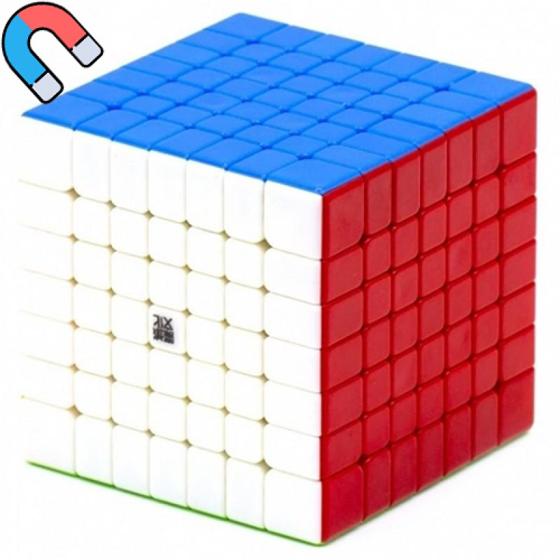 Кубик YJ 7x7 YuFu 2M / магнитный / цветной пластик / без наклеек / Вай Джей, фото 1