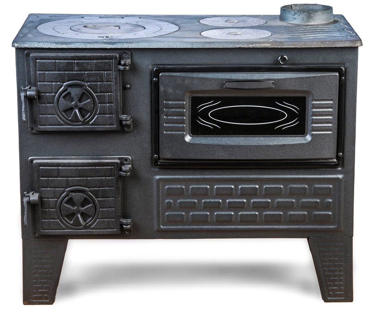 Отопительная, варочная печь МастерПечь "ПВ-04" с духовым шкафом