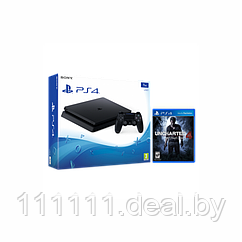 Sony Playstation 4 Slim 1Tb Black Игровая консоль + UNCHARTED 4: A THIEF'S END (PS4)