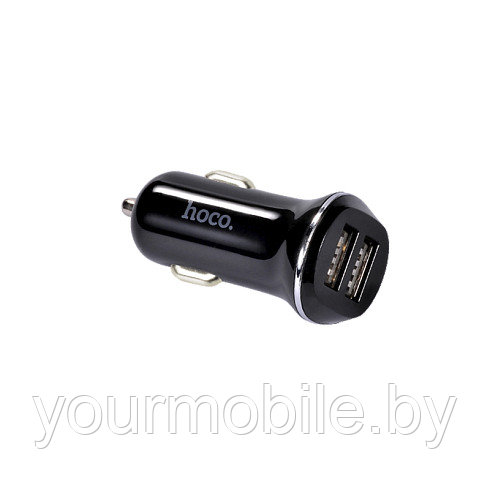 Автомобильное зарядное устройство HOCO Z1 2.1А (чёрное) - фото 2 - id-p168336169