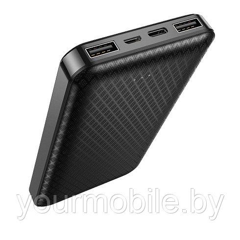 Внешний аккумулятор BOROFONE "BJ3 Minimalist" 10000 mAh (чёрный) - фото 2 - id-p168339581