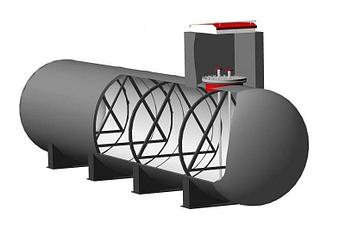 Резервуар  стальной двустенный для нефтепрдуктов  РГСД