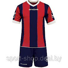 Форма Givova CATALANO MC KITC26 (Синий/Красный) — Размер L, форма футбольная, форма для команды, форма детская