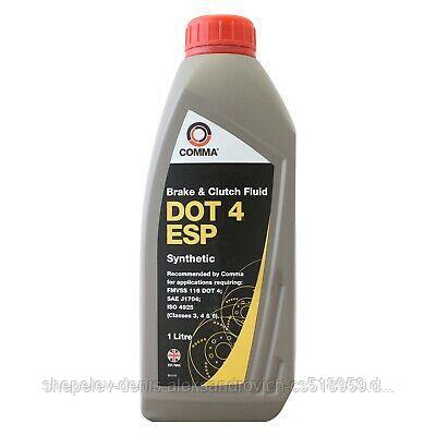 Тормозная жидкость Comma DOT 4 ESP 1L