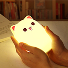Силиконовый светильник-ночник "Котик" (с пультом), фото 3