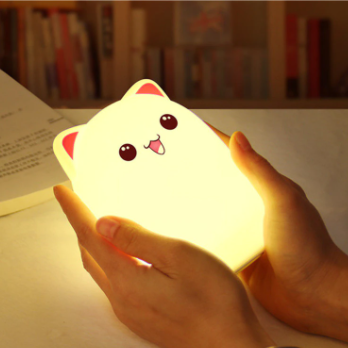 Силиконовый светильник-ночник "Котик" (с пультом) - фото 3 - id-p168363304