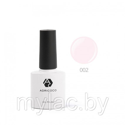 Цветной гель-лак ADRICOCO №002 нежно-розовый, 8 мл.