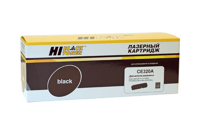 Картридж 128A/ CE320A (для HP Color LaserJet Pro CM1410/ CM1415/ CP1525) Hi-Black, чёрный, 2000 страниц