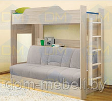Двухъярусная кровать Светлая с диваном (БНП) +матрас №1| Максимальная скидка внутри + подарки!