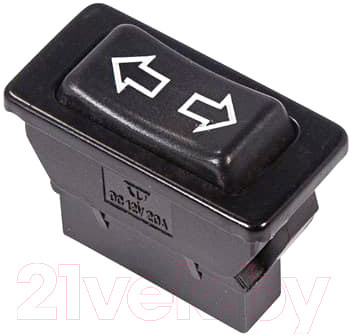 Переключатель клавишный стеклоподъемника 12V 20А (5с) (ON)-OFF-(ON) черный 36-4410 - фото 1 - id-p146002220