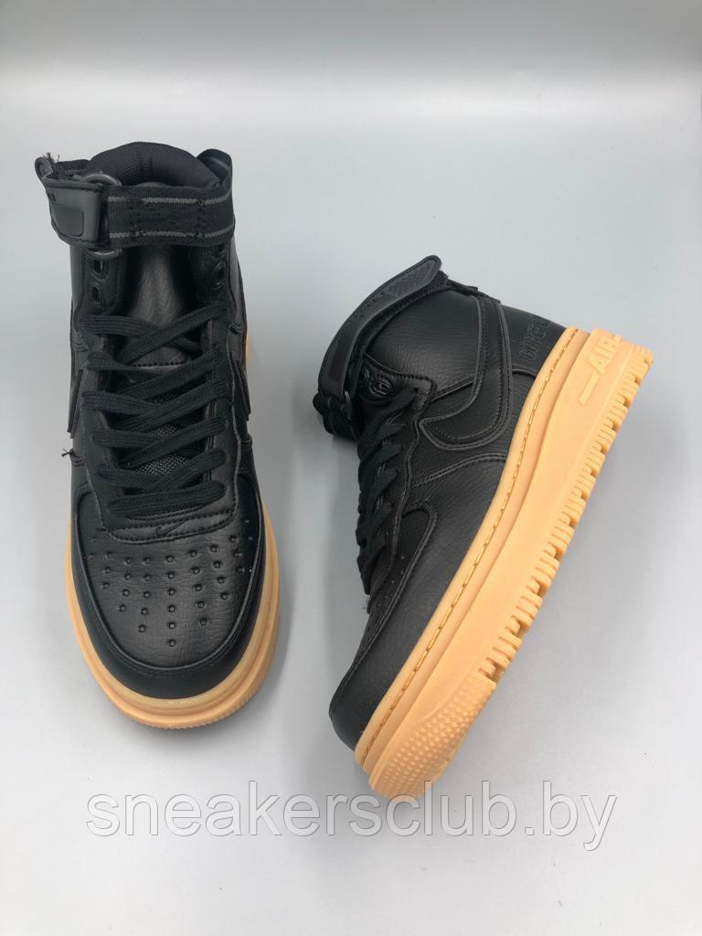 Кроссовки женские подростковые Nike Air Force 1 Gore-Tex Boot черные - фото 4 - id-p168402506