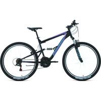 Велосипед Forward Raptor 27.5 1.0 р.18 2021 (черный/фиолетовый)