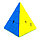 Пирамидка QiYi MoFangGe QiMing Pyraminx Color / Пирамида / цветной пластик / без наклеек / Мофанг, фото 3