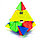 Пирамидка QiYi MoFangGe QiMing Pyraminx Color / Пирамида / цветной пластик / без наклеек / Мофанг, фото 5