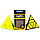 Пирамидка MoFangGe Coin Tetrahedron / Пирамида / цветной пластик / без наклеек / Мофанг, фото 5