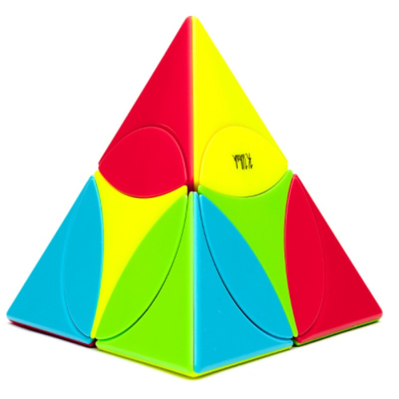 Пирамидка MoFangGe Coin Tetrahedron / Пирамида / цветной пластик / без наклеек / Мофанг