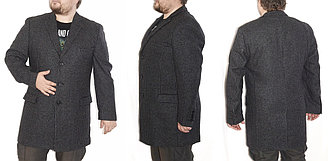 Пальто мужское C&A EUR58 натуральное шерстяное на размер 52-54