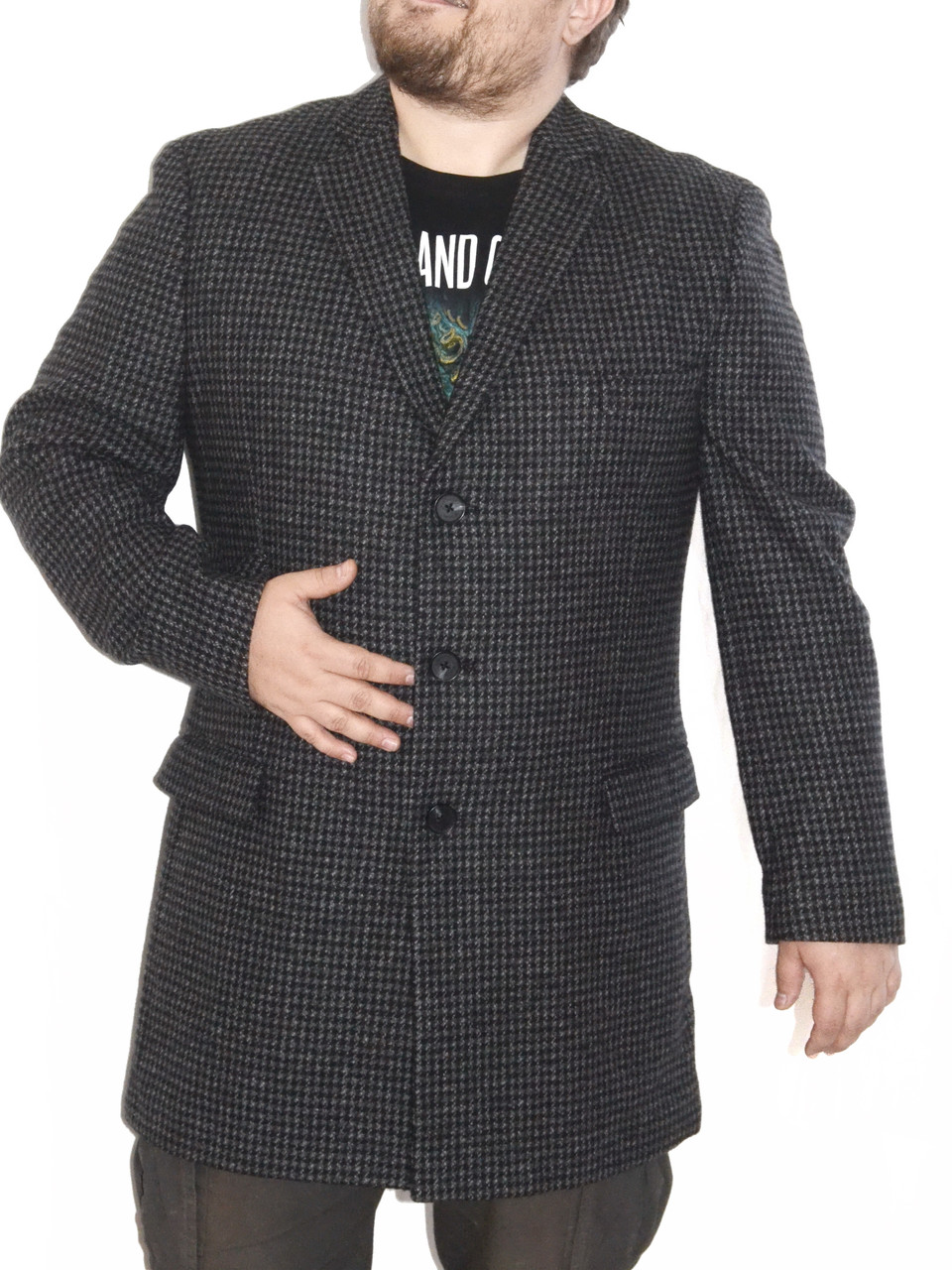 Пальто мужское C&A EUR58 натуральное шерстяное на размер 52-54 - фото 2 - id-p168433451