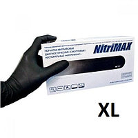 Перчатки NitriMax нитриловые черные размер XL 100 шт, (50пар)