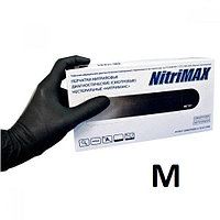 Перчатки NitriMax нитриловые черные размер M 100 шт, (50пар)
