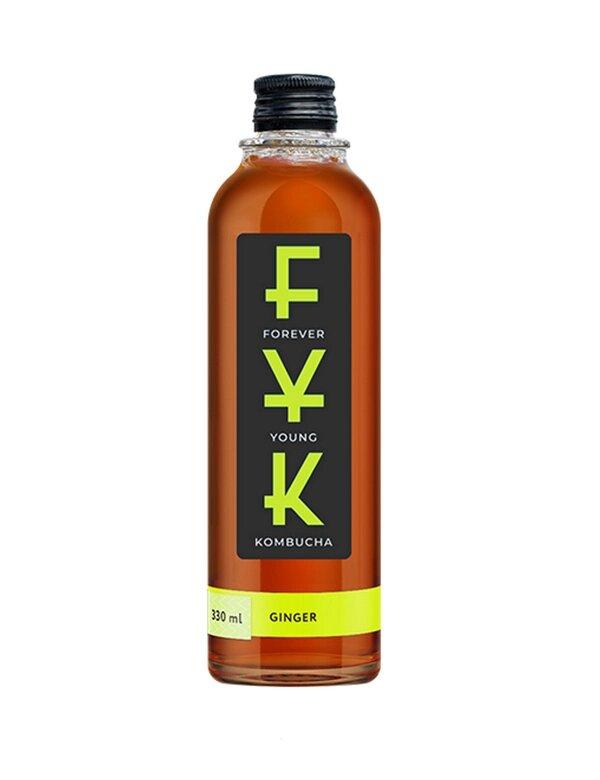 Комбуча FYK Имбирь, 330 мл