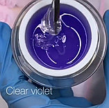 Гель OGnails прозрачный Premium Clear Violet, 50 мл, фото 3