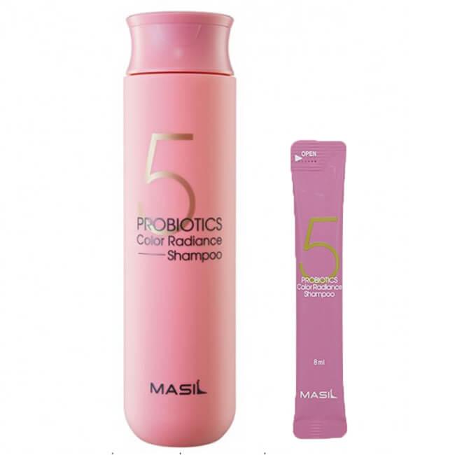 Шампунь с пробиотиками для защиты цвета MASIL 5 Probiotics Color Radiance Shampoo 8 МЛ -300 МЛ