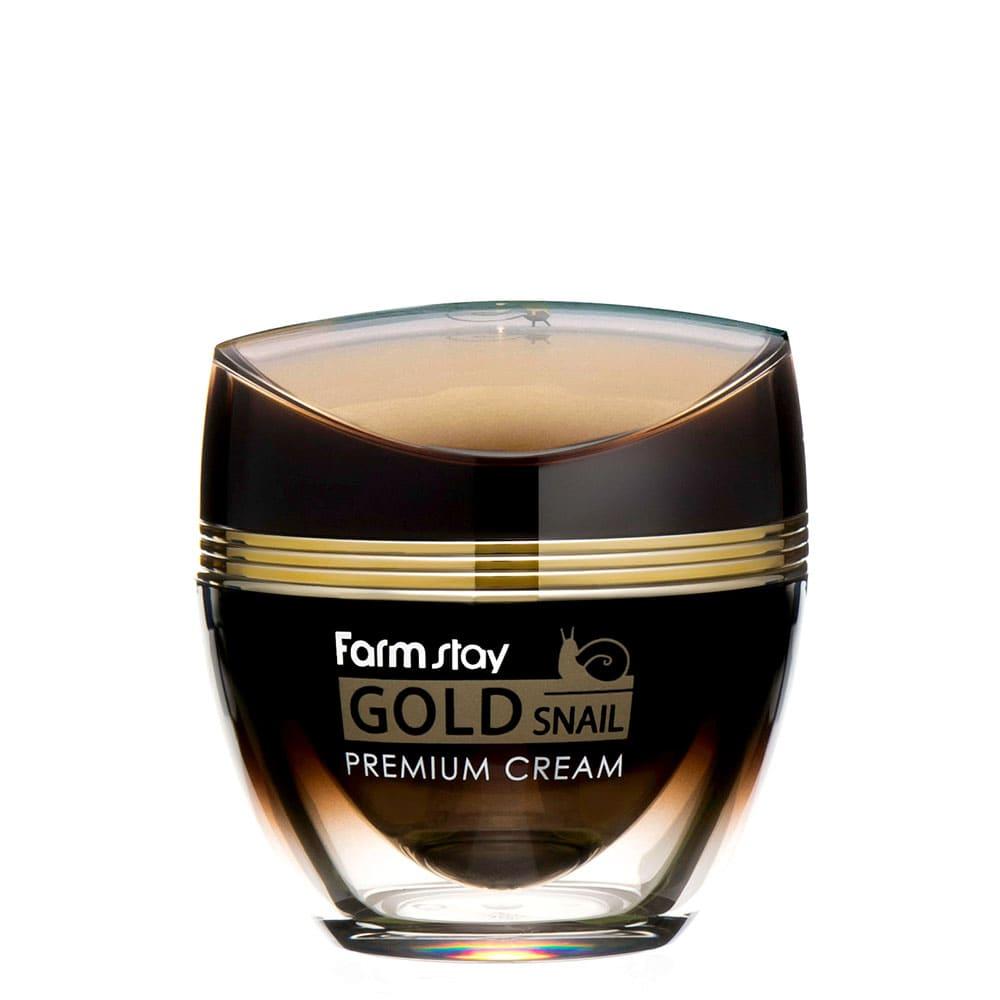 Премиальный крем с золотом и муцином улитки FarmStay Gold Snail Premium Cream, 50 мл