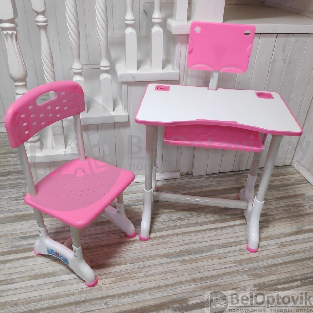 УЦЕНКА Растущая парта (стол) и растущий стул для дошкольника (подставка для книг, полка для канцтоваров) - фото 3 - id-p168341993