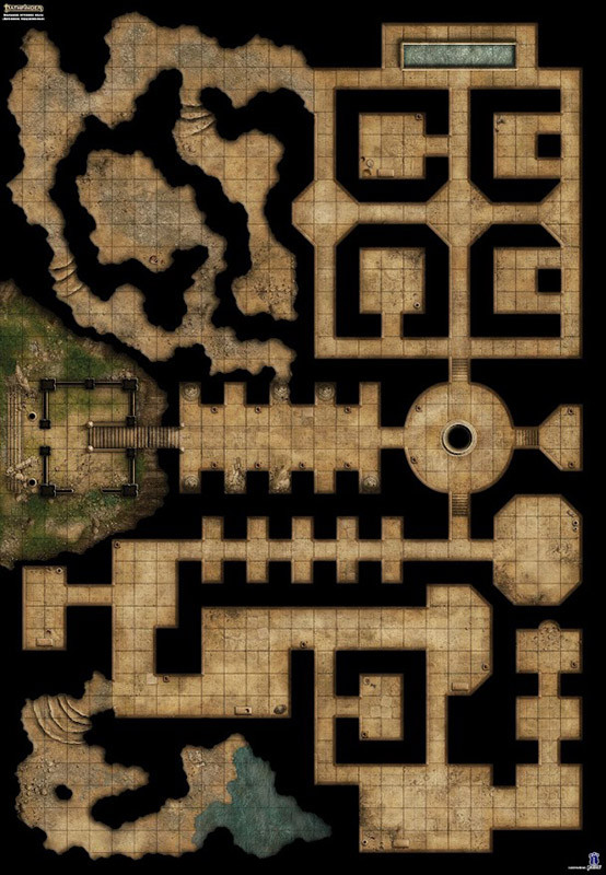 Большое игровое поле Древние подземелья. Pathfinder ролевая игра - фото 4 - id-p168448797