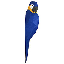Попугай Ара (синий). 3D конструктор - оригами из картона, фото 3