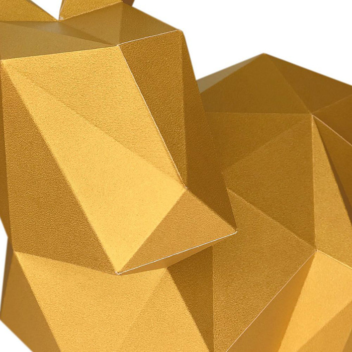 Кролик Няш (золотой). 3D конструктор - оригами из картона - фото 7 - id-p168448879