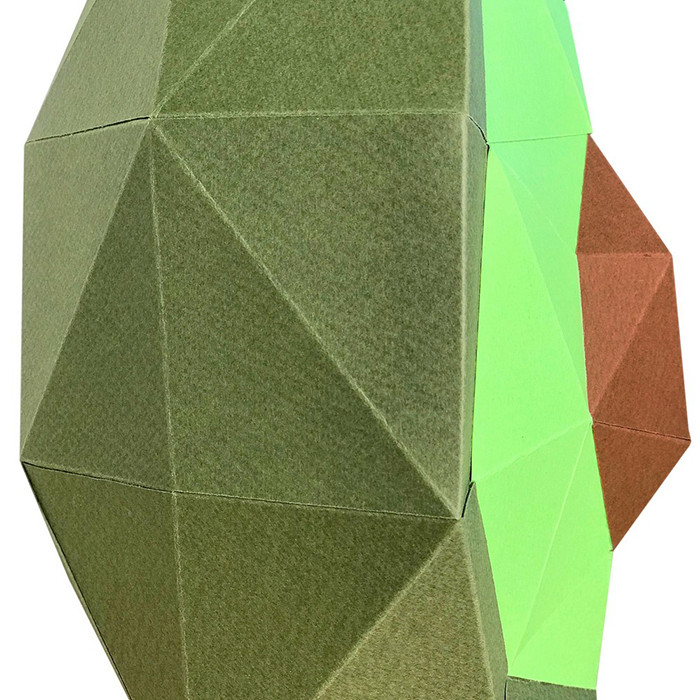 Авокадо. 3D конструктор - оригами из картона - фото 4 - id-p168448881
