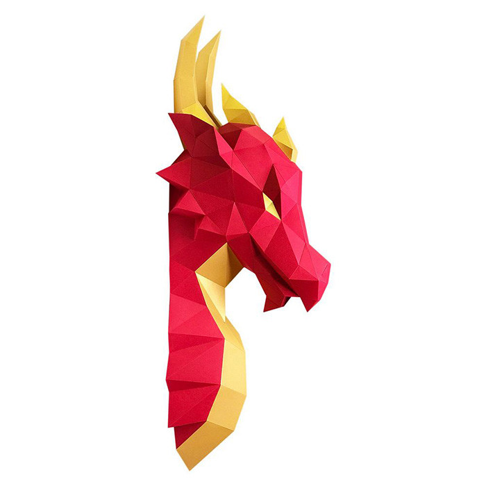 Дракон Агафон. 3D конструктор - оригами из картона - фото 4 - id-p168448929