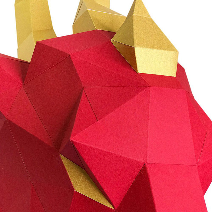 Дракон Агафон. 3D конструктор - оригами из картона - фото 5 - id-p168448929