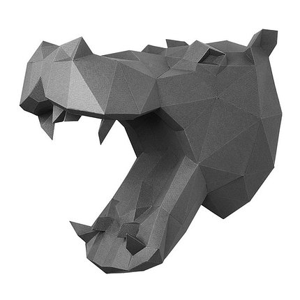 Бегемот Борисыч. 3D конструктор - оригами из картона, фото 2