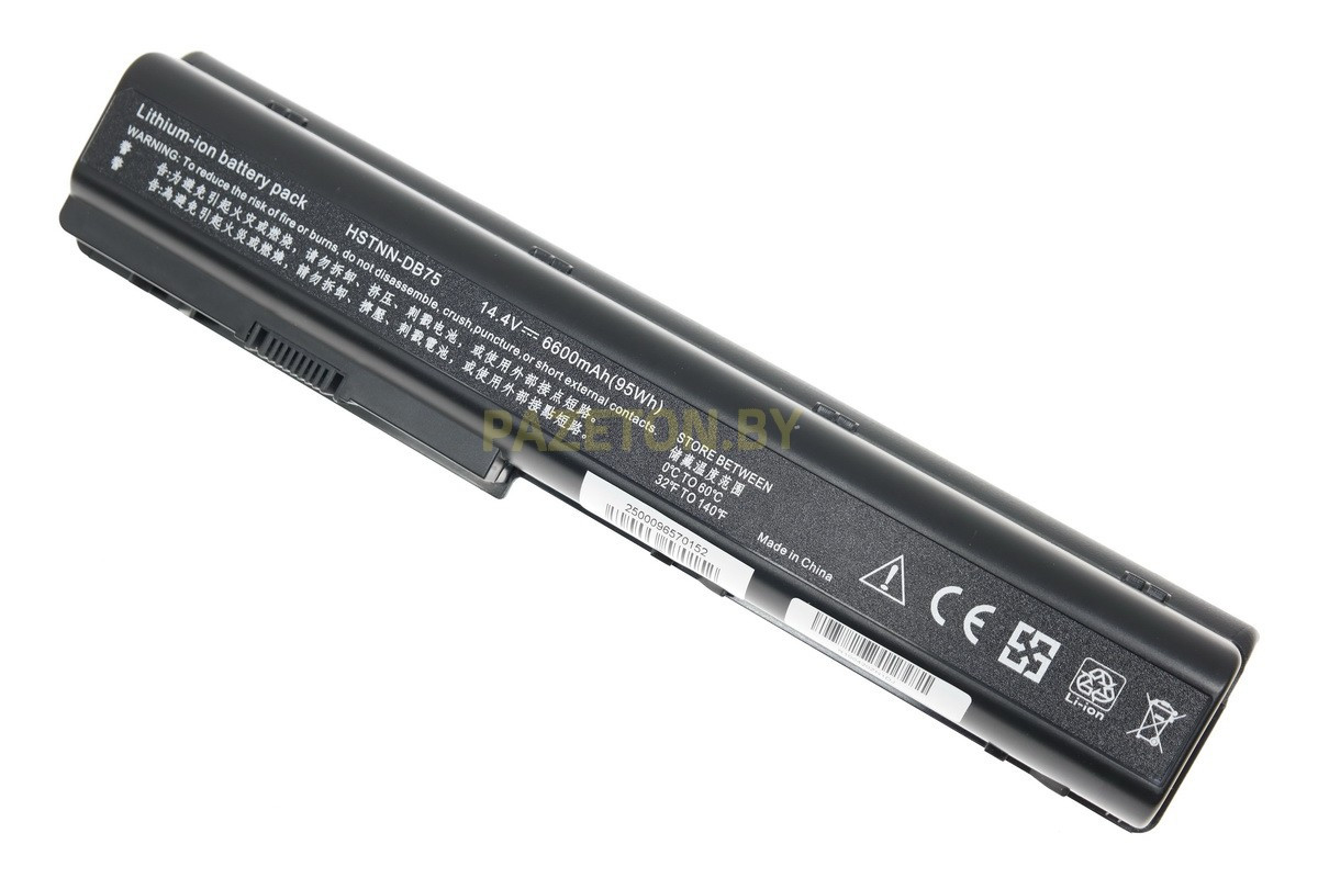 Батарея для ноутбука HP Pavilion dv7-2200 dv7-3000 dv7-3100 li-ion 14,8v 6600mah черный - фото 1 - id-p135117990