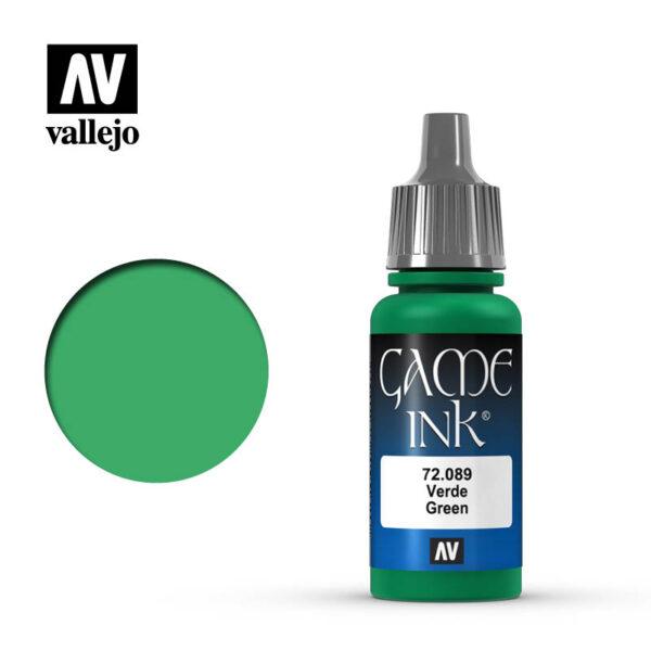 GAME COLOR INK, 17 мл., Vallejo V-72089 зеленый