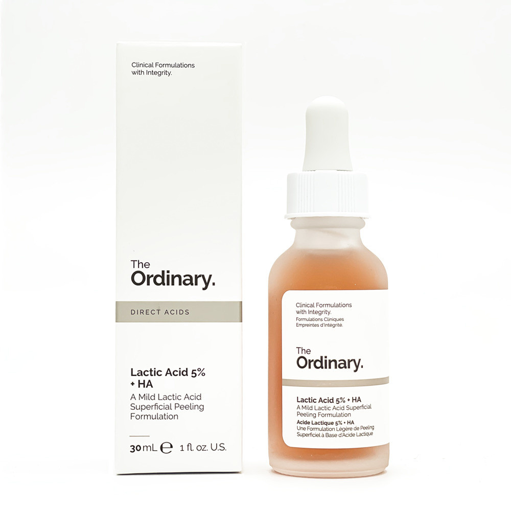 Сыворотка - ПИЛИНГ для лица с молочной кислотой The Ordinary Lactic Acid 5% + HA, 30 мл