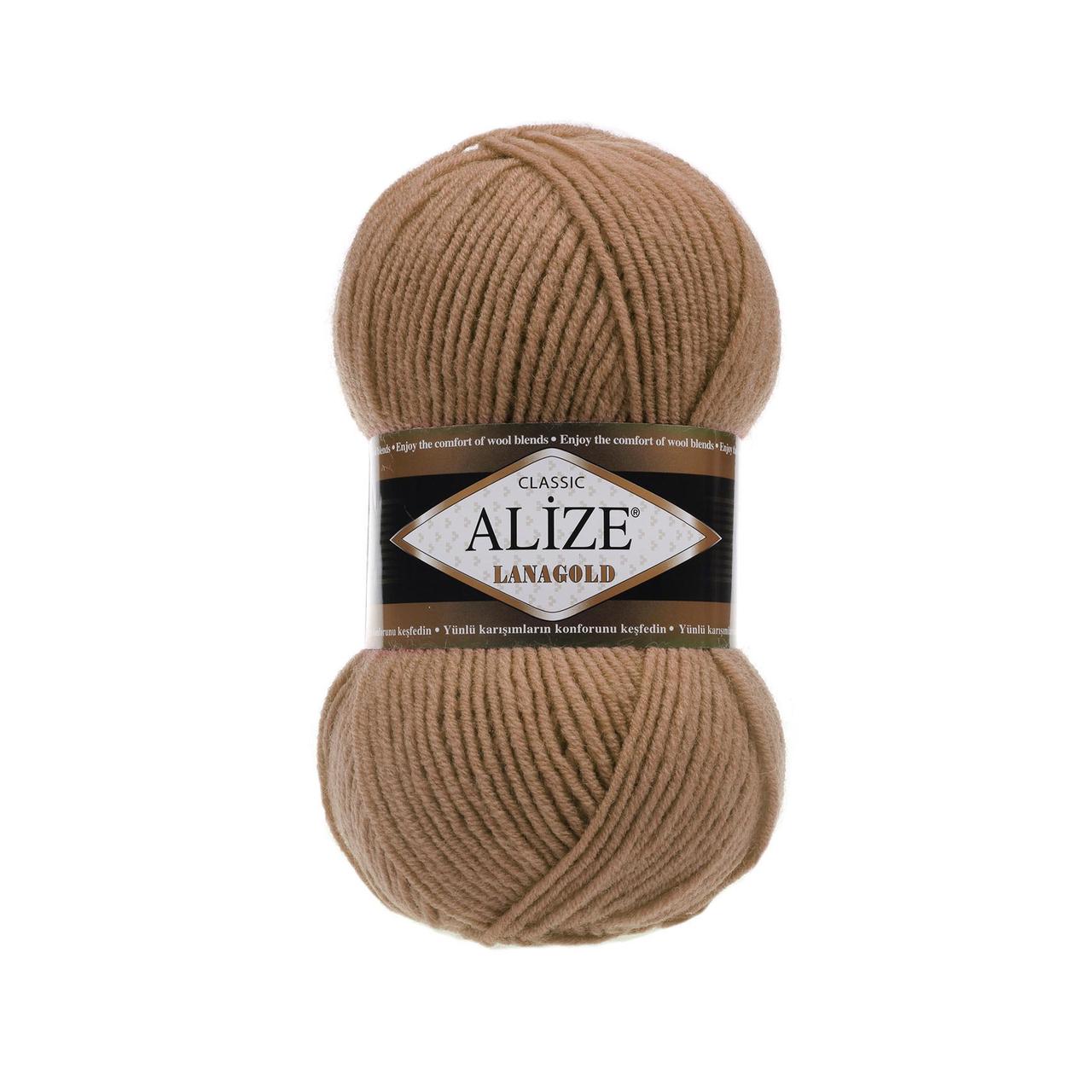 Пряжа Alize Lanagold 240 м. цвет 466 беж