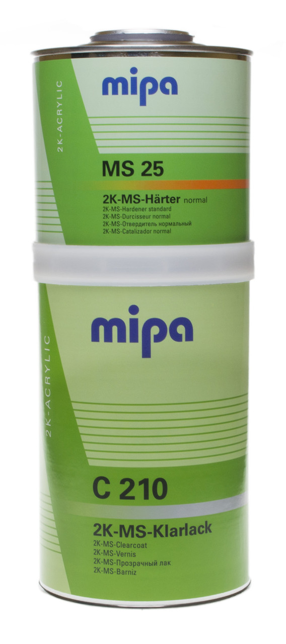 MIPA 232720000 C 210 2K-MS-Klarlack Лак акриловый с отвердителем MS 25 2K-MS-Harter normal 1,5л - фото 1 - id-p168465564