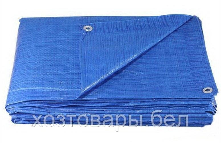 Тент (брезент) непромокаемый с лювepcaми 5x8м, плотность 50 г/м кв ...