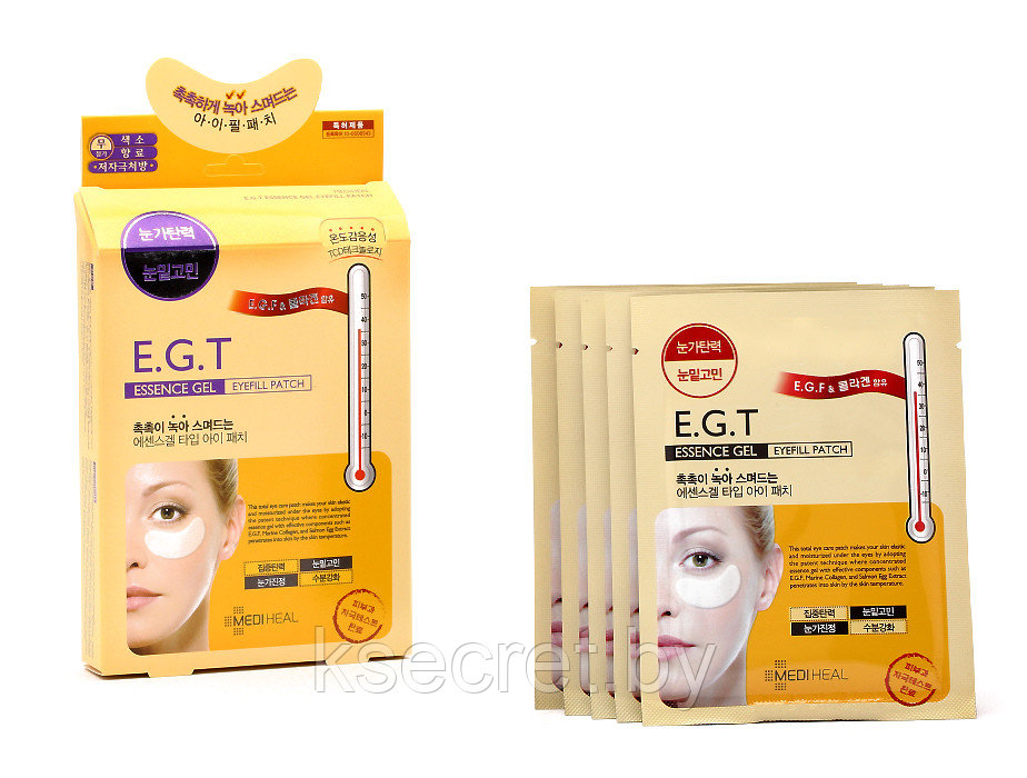 Гидрогелевые патчи с морским коллагеном Mediheal E.G.T Essence Gel Eyefill Patch - фото 5 - id-p168472933