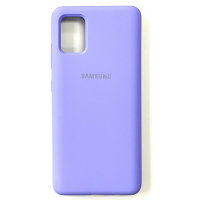 Силиконовый чехол Silicone Case лавандовый для Samsung Galaxy A02s